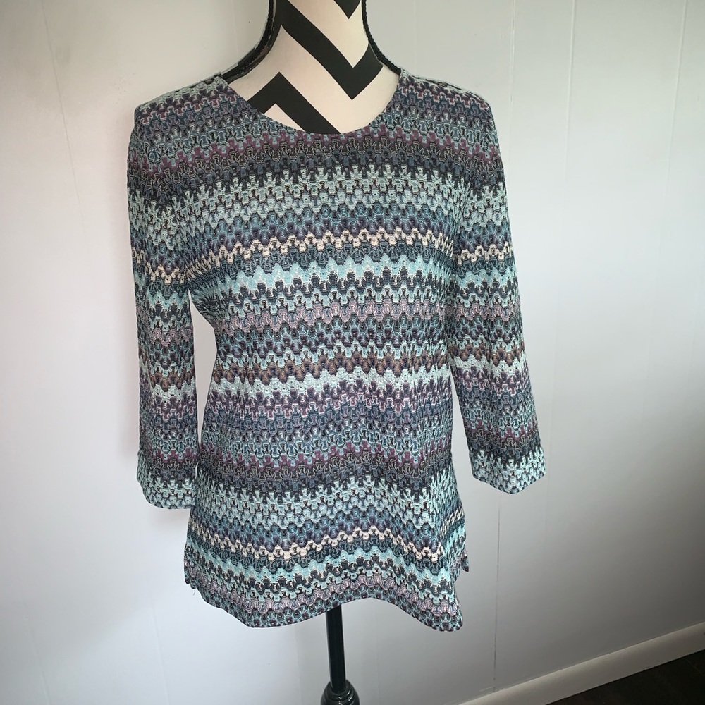 3/4” sleeve layered top